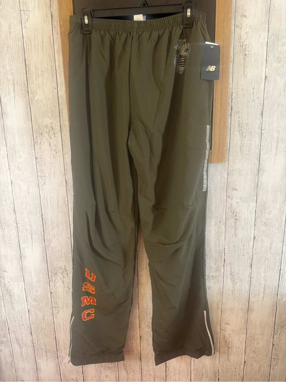 NWT US Marine USMC New Balance Green Running Jogging Track PT Pants Sm Regular
